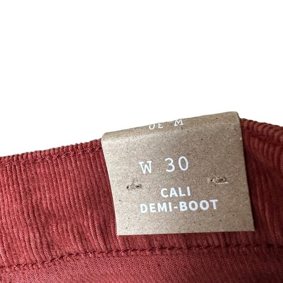 Madewell Cali Demi-Boot Jeans in Corduroy: Button-Front Edition Sz 30 NEW - Picture 12 of 15